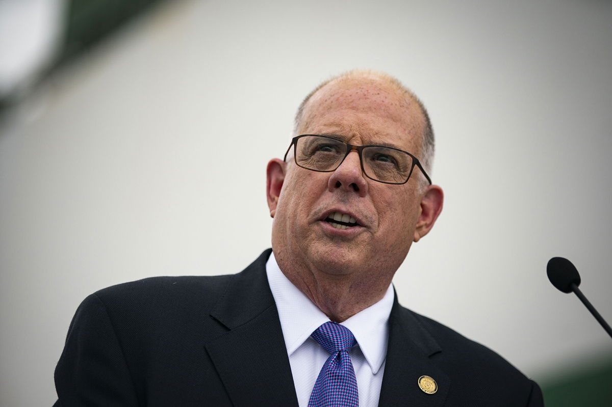 <i>Al Drago/Bloomberg/Getty Images</i><br/>Maryland Gov. Larry Hogan will call for a GOP 'course correction' from Trump during speech at Reagan Library.
