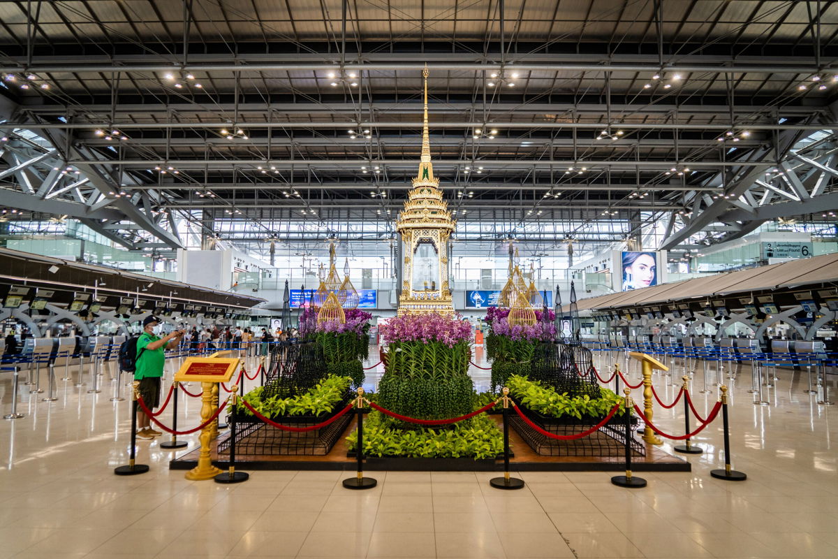 <i>Matt Hunt/SOPA Images/LightRocket/Getty Images</i><br/>Bangkok's Suvarnabhumi Airport was the scene of an attack on Wednesday.