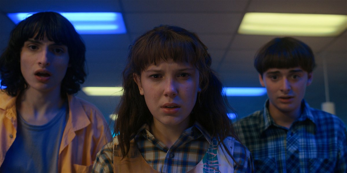 <i>Netflix</i><br/>Netflix adds a warning card to 'Stranger Things 4' after the Uvalde school shooting.
