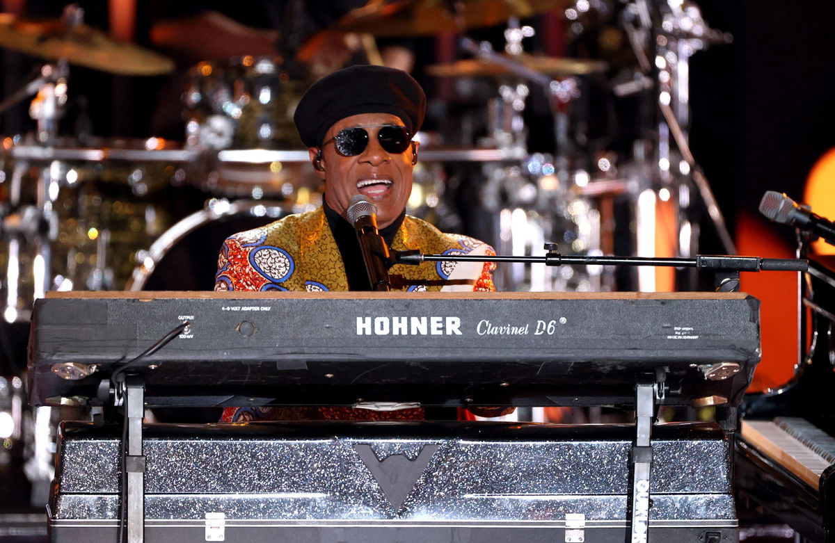 <i>Kevin Winter/Getty Images for Global Citizen</i><br/>Stevie Wonder speaks out against the ongoing 'assault' on civil liberties: 'America is at a time of crisis'.