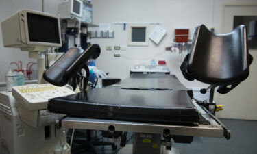 An exam table stands in an operating room at the Whole Woman's Health abortion clinic in San Antonio