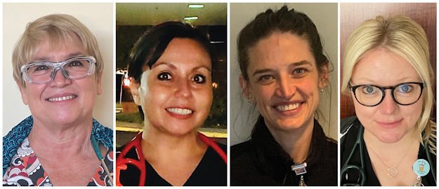  From left to right: Outstanding St. Charles nurses Kathryn Phillips, Susie Tuttle, Kate Goodling and Julie Raride