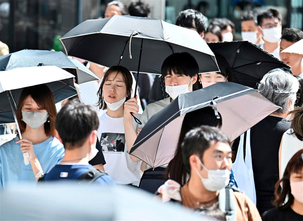 <i>Kotaro Numata/AP</i><br/>Japan is asking some 37 million people living in and around Tokyo to use less electricity and ration air conditioning even amid a record heat wave that has seen temperatures in some parts of the country pass 40 degrees Celsius (104 degrees Fahrenheit).
