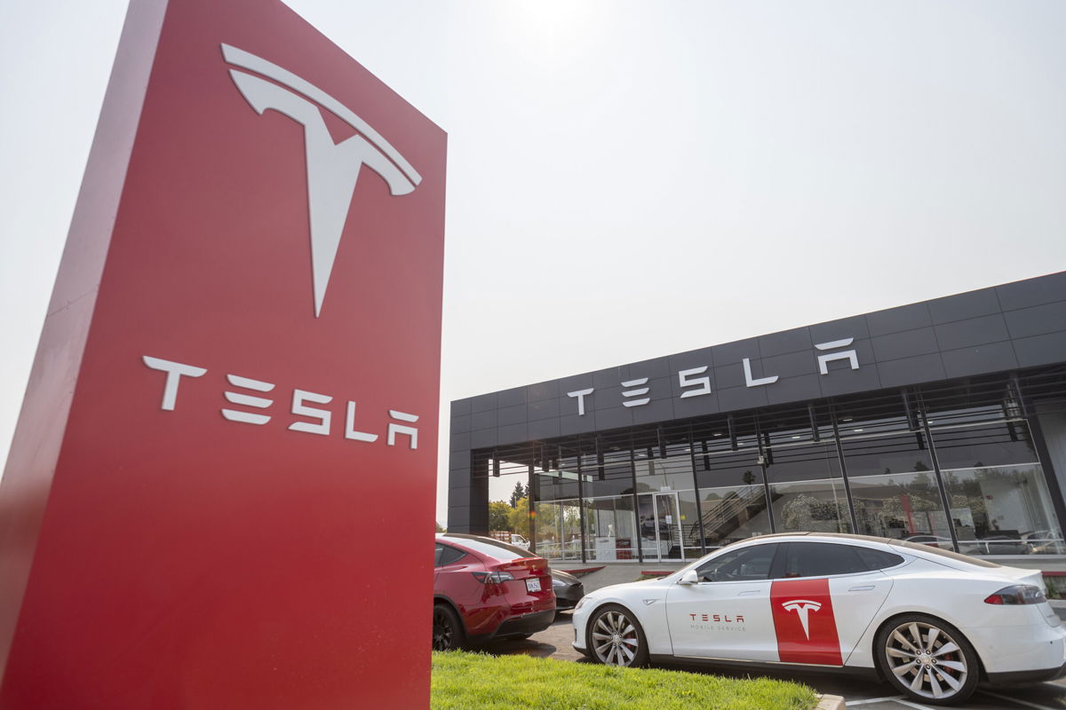 <i>Yichuan Cao/Sipa USA/AP</i><br/>Tesla shares are about to get three times less expensive. The company announced that its board approved a 3-for-1 stock split