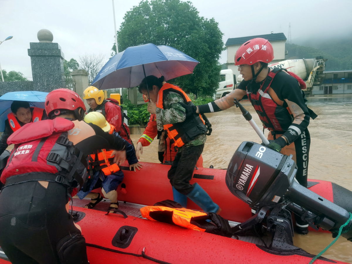 <i>Stringer/Reuters</i><br/>Parts of southern China were hit by the heaviest downpours in 60 years over the weekend
