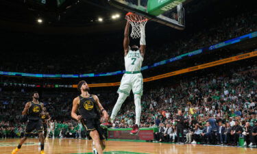 The NBA's Warriors were overpowered 116-100 by the Celtics who took a 2-1 lead in the NBA Finals best-of-seven series.