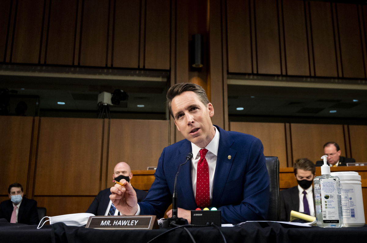 <i>Pool/Getty Images North America/Getty Images</i><br/>Sen. Josh Hawley