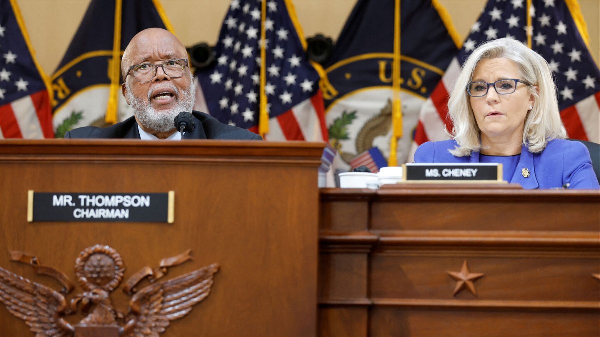 <i>Jonathan Ernst/Reuters</i><br/>5 things to know for June 10. Chairman U.S. Representative Bennie Thompson is pictured next to Vice Chair U.S. Representative Liz Cheney during the public hearing of the U.S. House Select Committee to Investigate the January 6 Attack on the US Capitol.