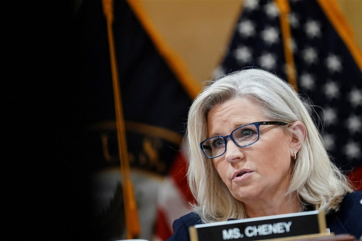 <i>Sarah Silbiger/Reuters</i><br/>Vice Chair U.S. Representative Liz Cheney speaks during the third of eight planned public hearings of the U.S. House Select Committee to investigate the January 6 Attack on the United States Capitol