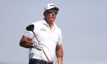 Phil Mickelson during the PIF Saudi International at Royal Greens Golf & Country Club on February 5.