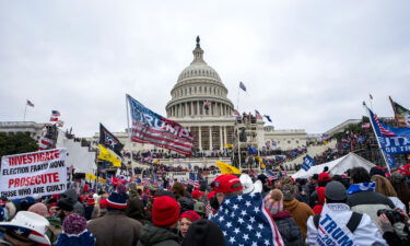 Rioters loyal to President Donald Trump rally at the U.S. Capitol in Washington on Jan. 6