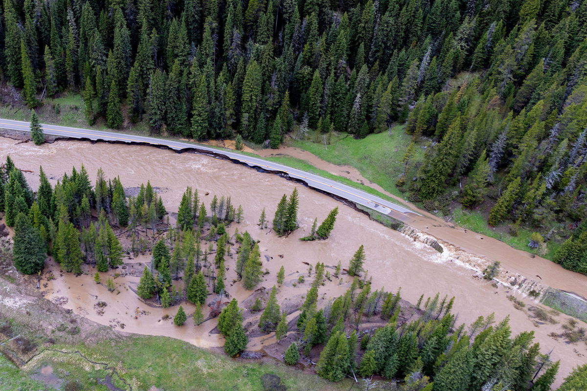 <i>Jacob W. Frank/National Park Service/AP</i><br/>Yellowstone National Park could partially reopen as early as June20 as officials continue to assess the damage caused by historic flooding