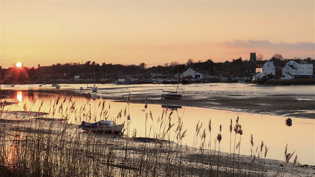 <i>Justin Minns/National Trust Images</i><br/>The River Deben is seen during low tide at Sutton Hoo.
