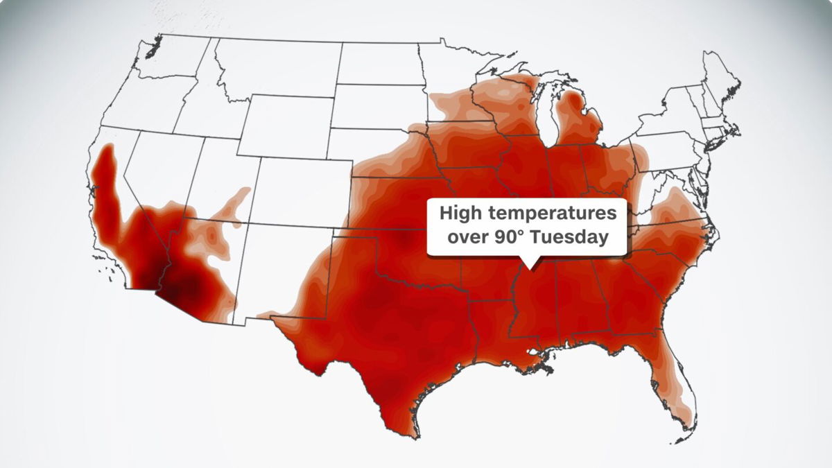 <i>CNN Weather</i><br/>More than 25 million people in over a dozen states are under heat alerts Saturday.