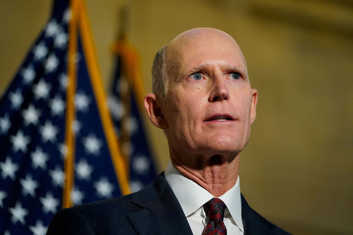 <i>Elizabeth Frantz/Reuters</i><br/>Florida Republican Sen. Rick Scott dropped his proposal requiring low-income Americans to pay at least some federal income tax in his revised agenda for the country