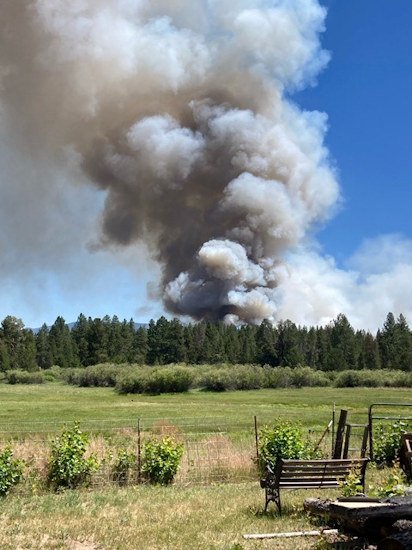 Air, ground crews tackle new 15-acre wildfire south of Sunriver on both sides of BNSF Railway tracks