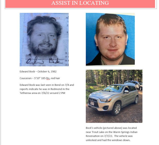 Warm Springs police looking for missing Wisconsin man, seek info from public
