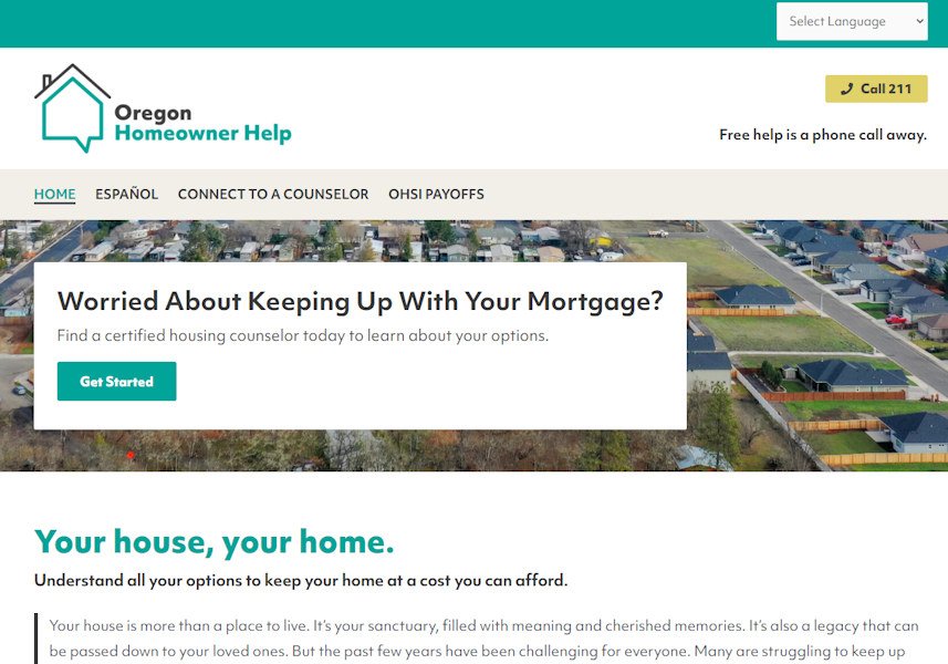 New website aims to help Oregon homeowners avoid foreclosure