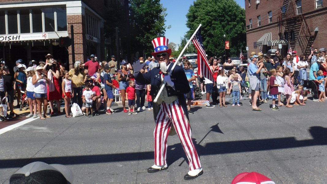 Uncle Sam made an appearance at Redmond's Fourth of July Parade