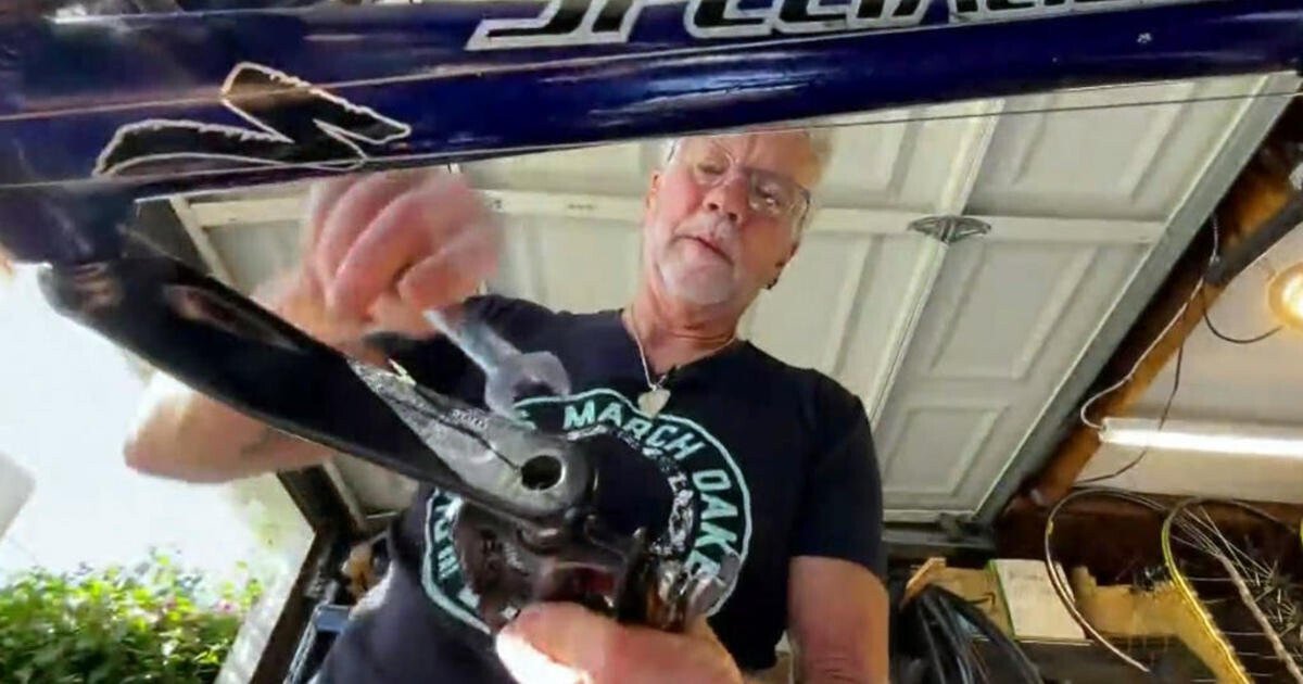 <i>KPIX</i><br/>Billy Bradford says working on bicycles in his garage is a labor of love.