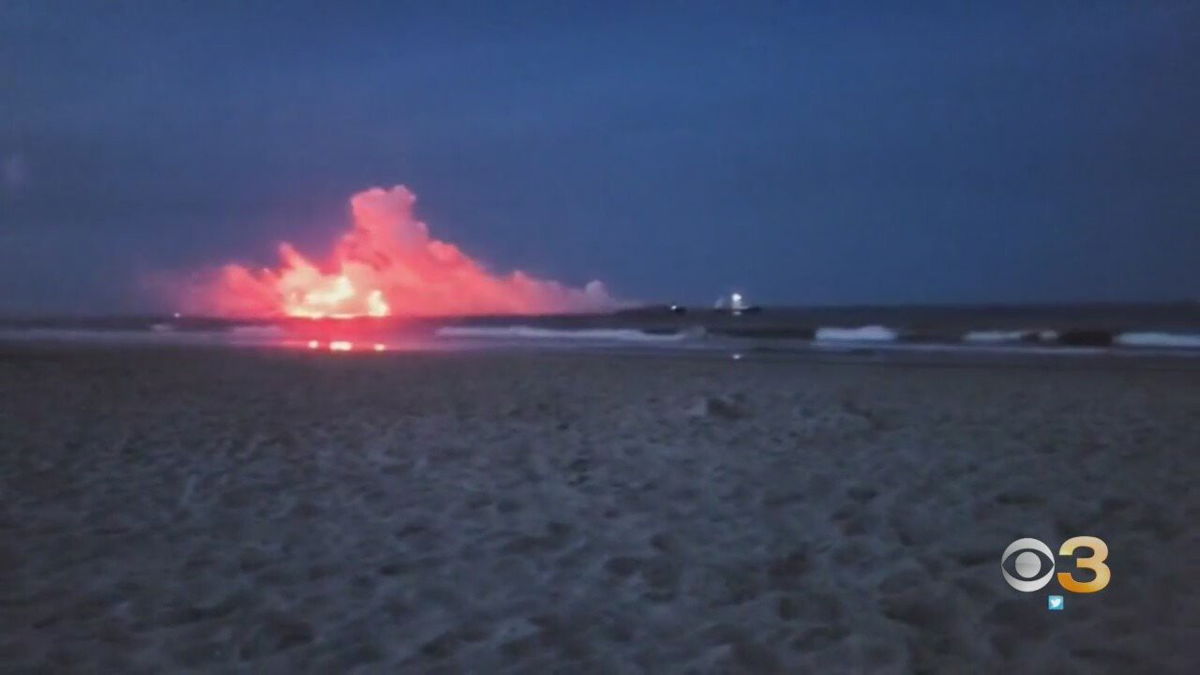 <i>KYW</i><br/>CBS3 is learning more about the explosion on an ocean barge that ended a fireworks display down the shore.