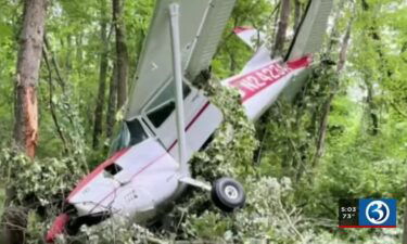 Fuel left behind from a small plane crash in Plymouth remained a concern on Wednesday