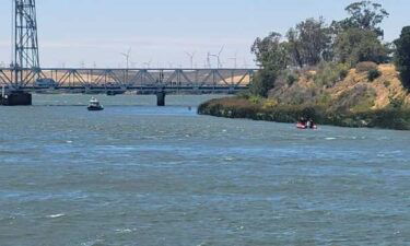 Three men went missing in the water near the Three Mile Slough Bridge in Sacramento County on Sunday.