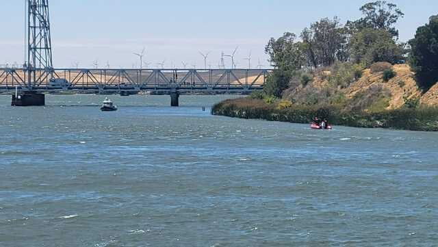 <i>KCRA</i><br/>Three men went missing in the water near the Three Mile Slough Bridge in Sacramento County on Sunday.