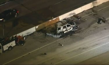 A tow truck driver pulled a Harris Co.deputy from a fiery crash on the East Beltway.