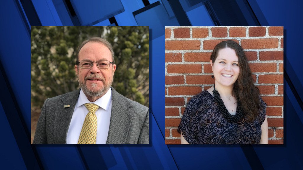 Retiring United Way of Central Oregon Executive Director Ken Wilhelm, newly named Interim Executive Director Whitney Swander