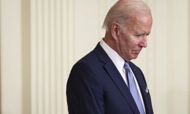 President Joe Biden in the East Room of the White House on July 5