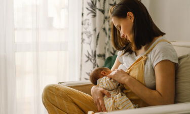 The AAP recommends breastfeeding for at least the first six months of life