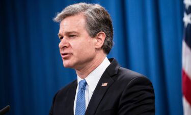 Christopher Wray and British law enforcement officials met with private business and academic leaders on July 6 to call attention to what they said is the serious security and economic threat posed by China.