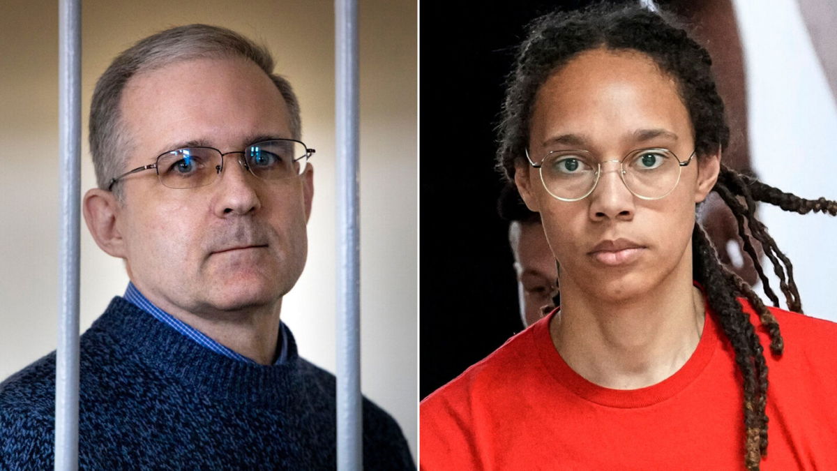<i>AP</i><br/>Paul Whelan and Brittney Griner are pictured in a split image. Russian government officials requested that a former colonel from the country's domestic spy agency who was convicted of murder in Germany last year be added to the US' proposed swap of a notorious arms dealer for Brittney Griner and Paul Whelan