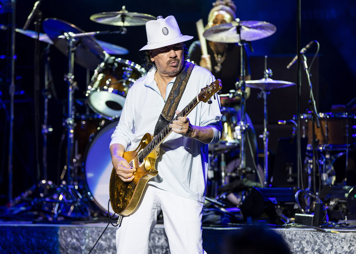 <i>Scott Legato/Getty Images</i><br/>Carlos Santana was performing at Pine Knob Music Theatre on July 5 in Clarkston