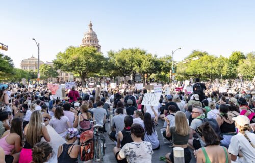 Abortion rights supporters gather in Austin