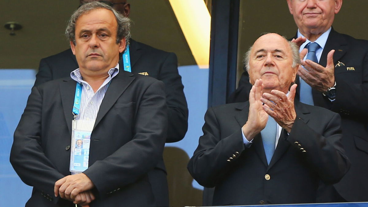 <i>Martin Rose/Getty Images</i><br/>Sepp Blatter (right) pictured with Michel Platini in 2015.
