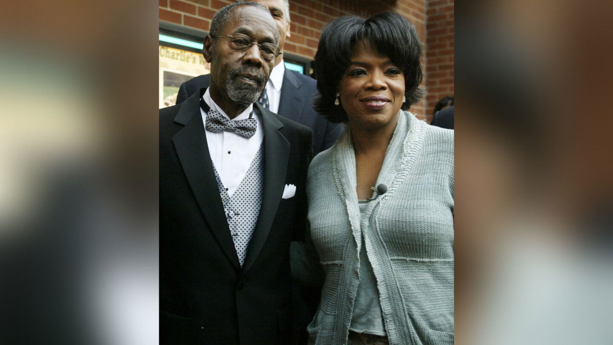 <i>Adriane Jaeckle/Getty Images</i><br/>Vernon Winfrey and Oprah Winfrey appear at the Nashville Film Festival on May 2