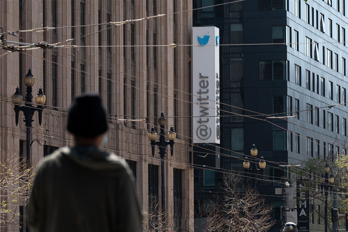 <i>Amy Osborne/AFP/Getty Images</i><br/>Twitter headquarters is seen on April 26