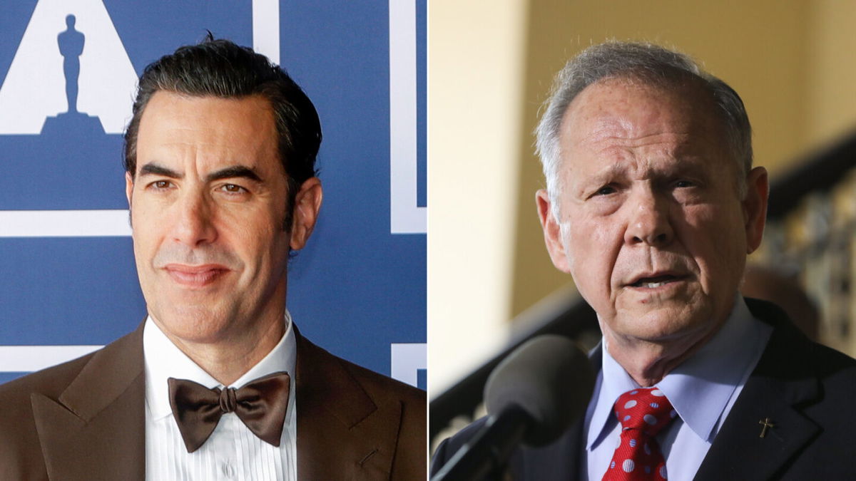 <i>Getty Images</i><br/>Actor Sacha Baron Cohen has defeated an appeal brought by former Alabama judge Roy Moore