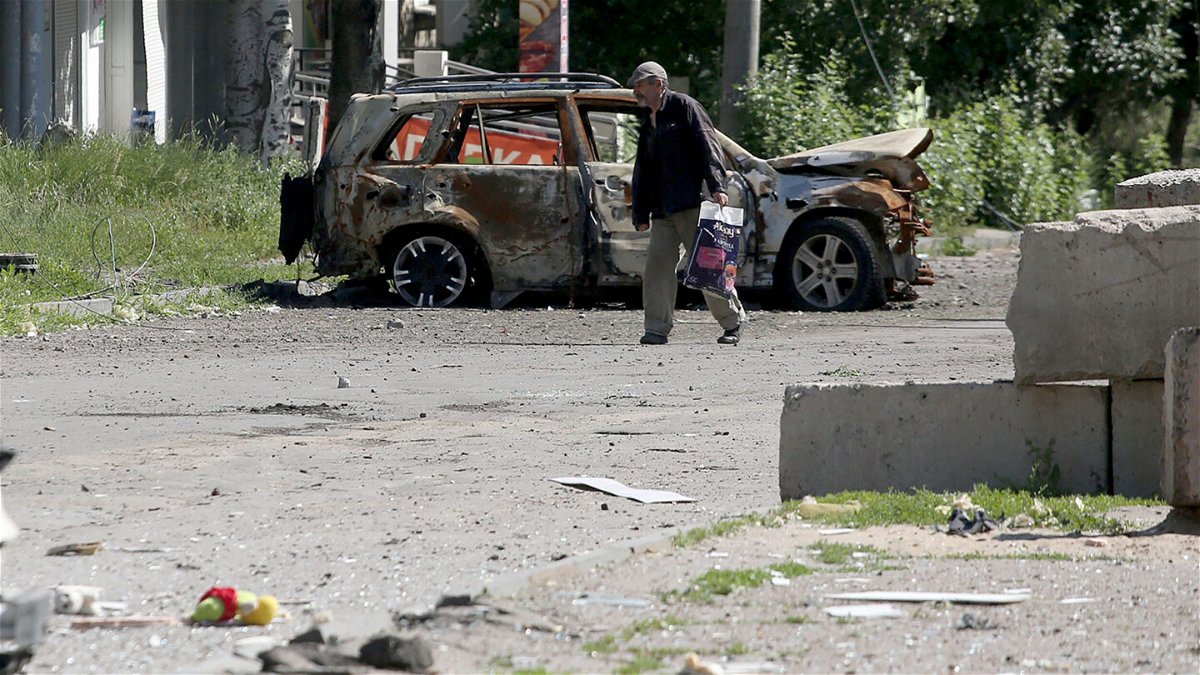 <i>ANATOLII STEPANOV/AFP/AFP via Getty Images</i><br/>Russia is claiming to have taken control of Lysychansk