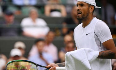 Tennis star Nick Kyrgios says ongoing allegations of assault made it "hard" to focus on his quarterfinal match at Wimbledon on July 6..