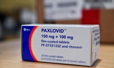 FILE PHOTO: Coronavirus disease (COVID-19) treatment pill Paxlovid is seen in a box