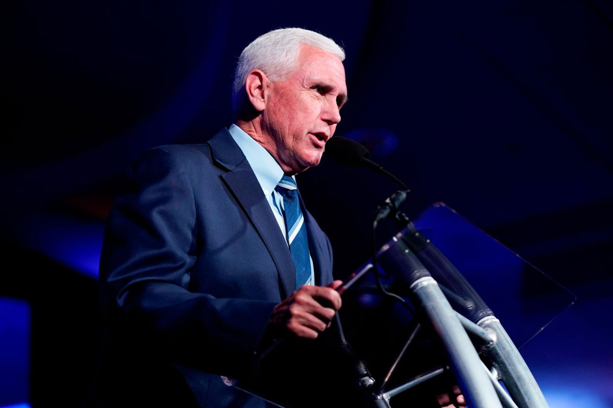 <i>Patrick Semansky/AP</i><br/>Former Vice President Mike Pence speaks at the Young America's Foundation's National Conservative Student Conference