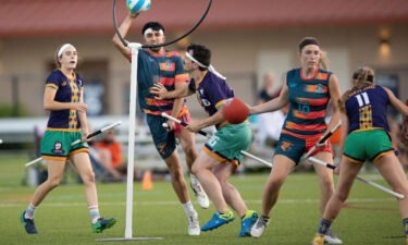 The San Antonio Soldados and New Orleans Curse play a game of quidditch
