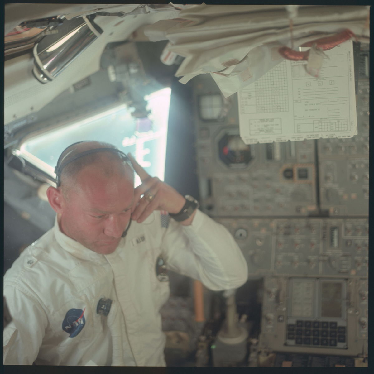 <i>NASA</i><br/>Buzz Aldrin on Apollo 11.