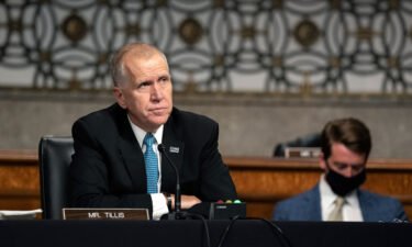 Republican Sen. Thom Tillis speaks during a Senate Judiciary Committee hearing on September 30 on Capitol Hill in Washington