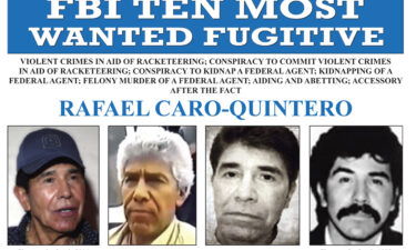 The FBI wanted poster for Rafael Caro Quintero.