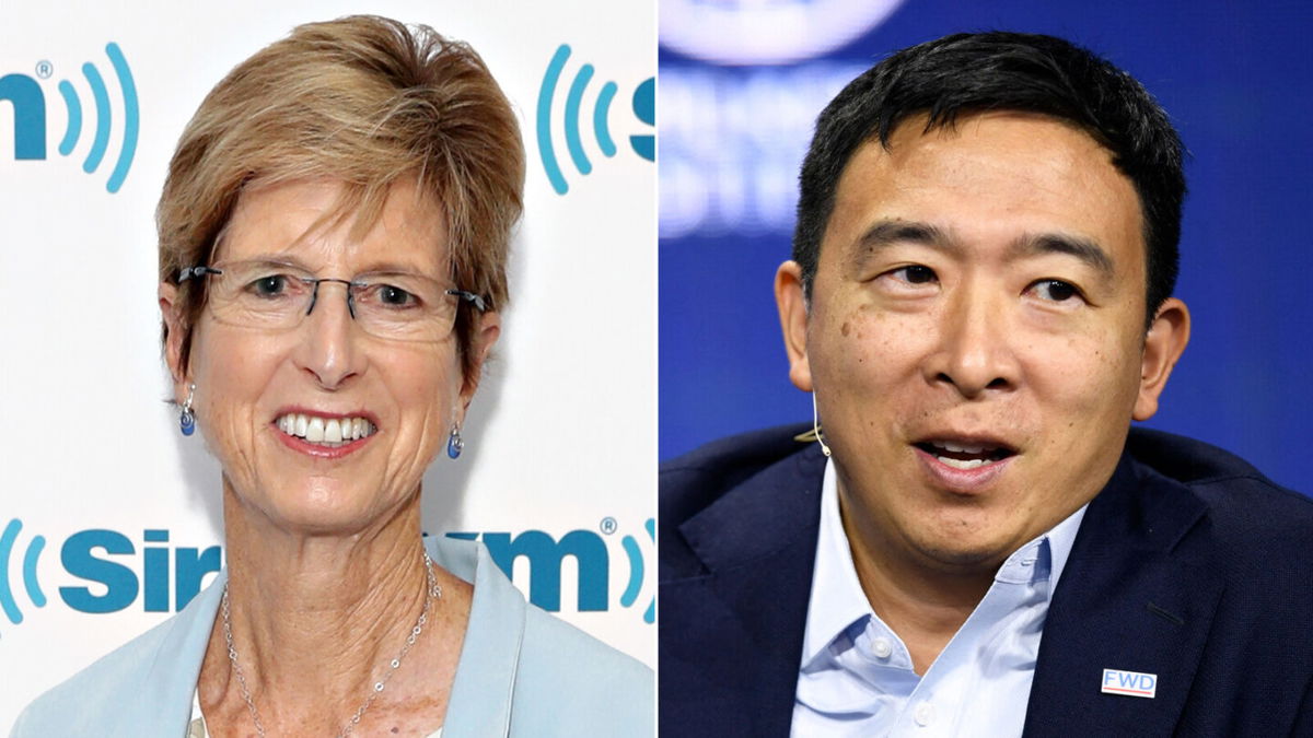 <i>Getty Images</i><br/>A group of former Republican and Democratic officials are forming a new political party called Forward including former New Jersey Gov. Christine Todd Whitman and former presidential candidate Andrew Yang.