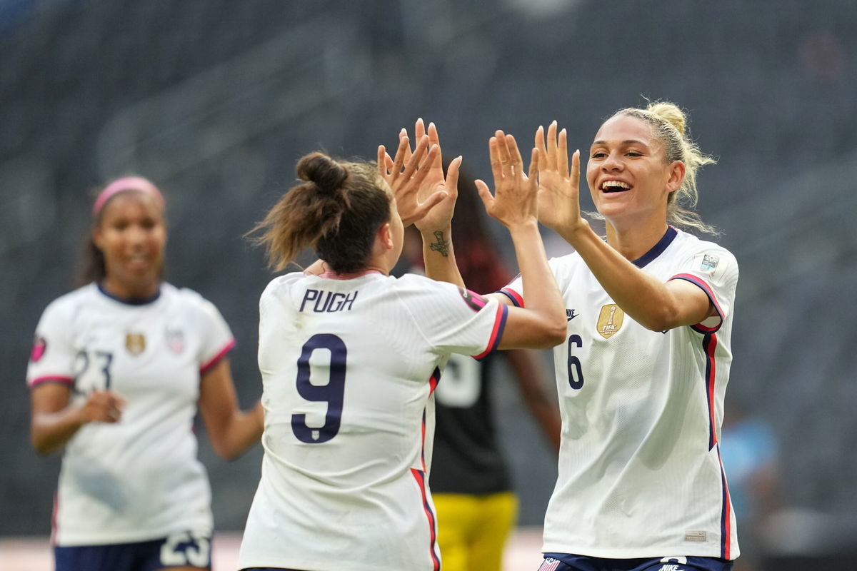 <i>Brad Smith/ISI Photos/Getty Images</i><br/>The USWNT confirmed its place at the 2023 Women's World Cup.